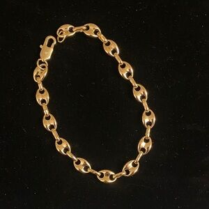 Gold Filled Gucci Puff Bracelet  8 inch